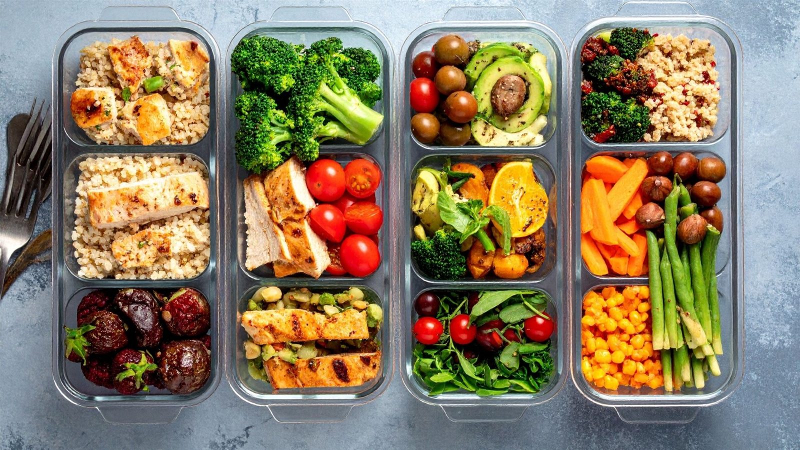 Ausgewogene Ernährung und Meal Prep